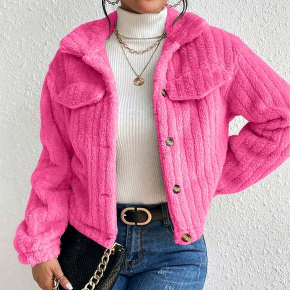 KIMYOUJUNG Collection Women's Plain Long Sleeve Zip-Front Casual PU Leather Padd - Picture 4 of 4